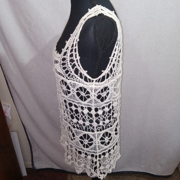 Maurices Cream Crochet Lace Top - Picture 10 of 12